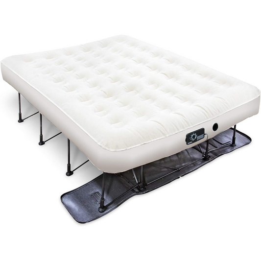 Self-Inflating Air Bed 🛏️ with Frame & Rolling Case